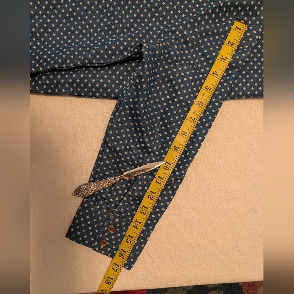 Blue Cotton Dress - Picture 3 of 7